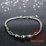 925 Solid Sterling Silver Bracelet for Women - Charm Jewelry Gift
