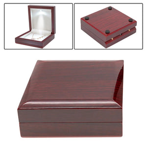 Wooden LED Lighted Watch Holder Box Organizer