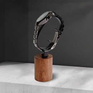 Wooden Base Watch Display Holder C Type Durable Accessory for Men
