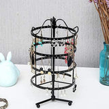 Metal Rotating Stand Jewelry Display Organizer 4 Lay