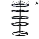 Metal Rotating Stand Jewelry Display Organizer 4 Lay
