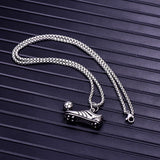 Wukaka Punk football shoe Pendant Necklace Chain for Boy