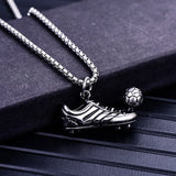 Wukaka Punk football shoe Pendant Necklace Chain for Boy