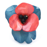 Acrylic Big Flower Brooches For Women 4-color Flower Party Office Brooch Pin
