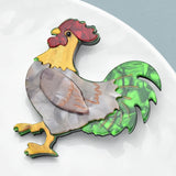 Acrylic Rooster Brooch Party Casual Pins
