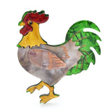 Acrylic Rooster Brooch Party Casual Pins