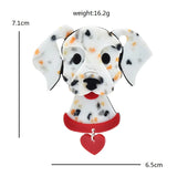 Acrylic Spot Dog Brooches For Women Unisex Pets Animal Pin