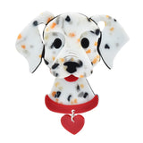 Acrylic Spot Dog Brooches For Women Unisex Pets Animal Pin