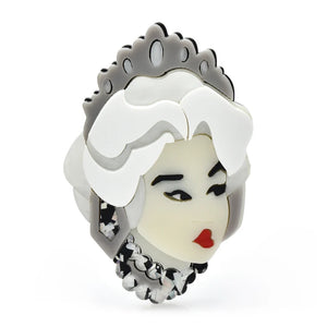 Acrylic Queen Lady Brooches Wear Crown Beauty Girl Party Office Pins