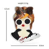 Acrylic Bowknot Lady Brooches for Women