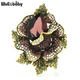 Sparkling Rhinestone Flower Brooches - 3 Colors
