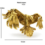 High Flying Eagle Animal Brooch Pin Men Women 4-color
