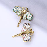 Enamel Angel Figure Brooch Pins - Butterfly Fairy Design - Unisex