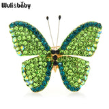 Rhinestone Butterfly Brooches 4-color Insect Pins