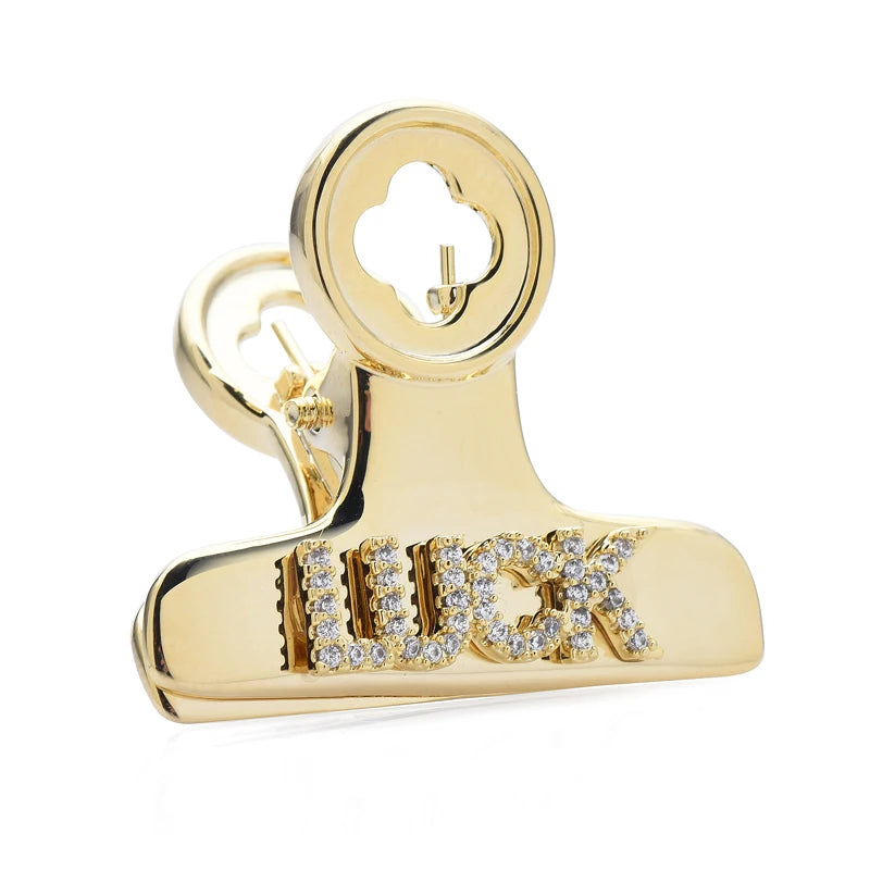 Luck Clipper Brooches For Women Suits Shirt Brooch Pins Jewlery