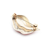 Red Lip Enamel Brooches Party Banquet Alloy Brooches Pins