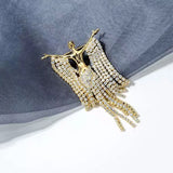 Rhinestone Lady Figure Brooches Beauty Girl Brooch Pins