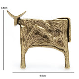 Vintage Cattle Brooches For Women Unisex Animal Year Jewelry