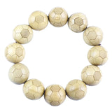 Wutai Mountain Wooden Football Bracelet Prayer Beads