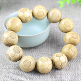 Wutai Mountain Wooden Football Bracelet Prayer Beads