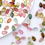 Wuzhou Pear Cut Tourmaline Gemstone for Jewelry Making