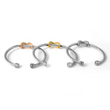 Twisted Cable Wire Bracelets Vintage Cross Bangles Women Cuff Bracelets