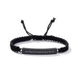 Adjustable Leather Wristband Steel Urn Bracelet Ashes Holder