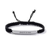 Adjustable Leather Wristband Steel Urn Bracelet Ashes Holder