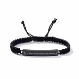 Adjustable Leather Wristband Steel Urn Bracelet Ashes Holder