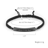 Adjustable Leather Wristband Steel Urn Bracelet Ashes Holder