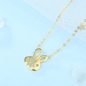 ZFSILVER S925 Sterling Silver Honeybee Bee Necklace For Women