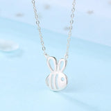 ZFSILVER S925 Sterling Silver Honeybee Bee Necklace For Women