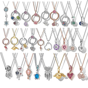 Sterling Silver S925 Matching Necklace Refined Style Holiday Gift
