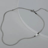 S925 Silver Blade Chain Necklace For Women Party Wedding Chram Jewelry
