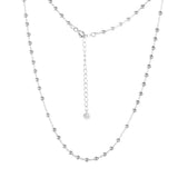 S925 Silver Ball Collarbone Chain Necklace for Women