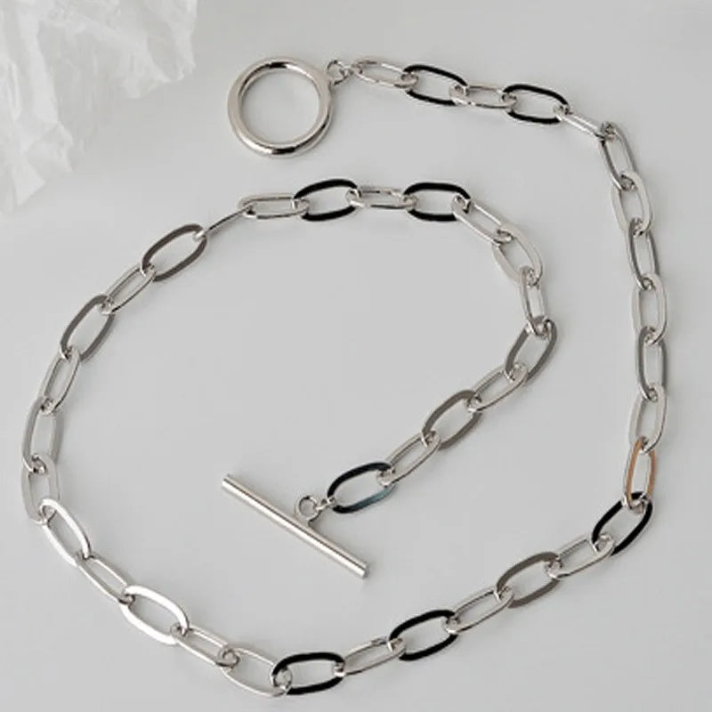 S925 Sterling Silver Chain Necklace for Women Party Wedding