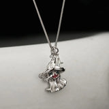 925 Silver Ghost Necklace Charm Jewelry for Women