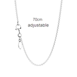 S925 Nude Chain With Logo for Girls - Festive Pendant Necklace