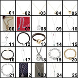 X4 1:1 Logo Tied Friendship Necklace for Women Men