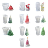 X4YA Large Luoye Christmas Tree Mold DIY Soap Candle Resin Polymer Clay