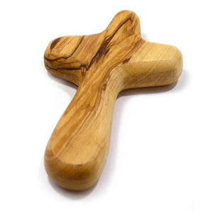 X6HE Wood Clinging Cross Prayer Comfort Handheld