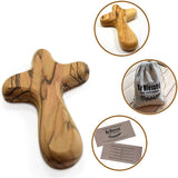 X6HE Wood Clinging Cross Prayer Comfort Handheld