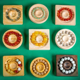 Round Square Jewelry Organizer Bead Display Holder Bracelet Showcase