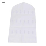 X7YA 32 Pocket Closet Hanging Storage Bag Jewelry Display Pouch Holder