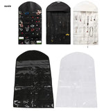 X7YA 32 Pocket Closet Hanging Storage Bag Jewelry Display Pouch Holder