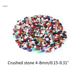 X7YA 400 Colorful Crystal Beads Rings Set Wedding Art Crafts