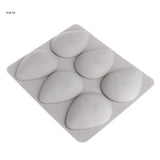 6-Cavity Waterdrops Soap Aromatherapy Wax Candle Silicone Mold