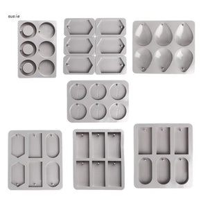 6-Cavity Waterdrops Soap Aromatherapy Wax Candle Silicone Mold