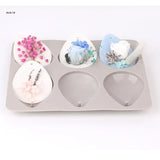 6-Cavity Waterdrops Soap Aromatherapy Wax Candle Silicone Mold