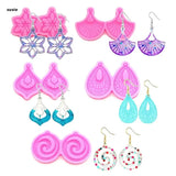 6pcs Resin Earring Molds DIY Jewelry Casting Craft Supplies